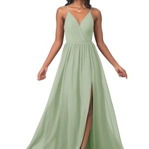 Azazie Gracie Dusty Sage